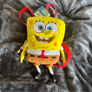 2002 New With Tags SpongeBob Plush Backpack